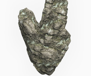 Low Poly Rock Cliff 10