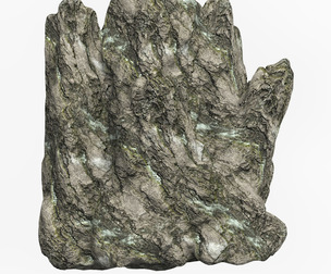 Low Poly Rock Cliff 12
