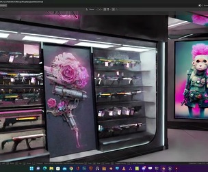 Cyberpunk Gun Shop
