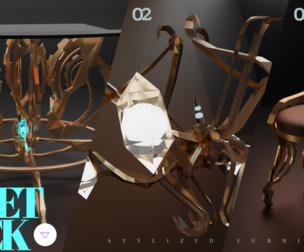 3D furniture asset pack