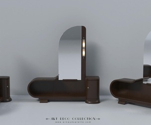 Dressing Table with Mirror B Art Deco