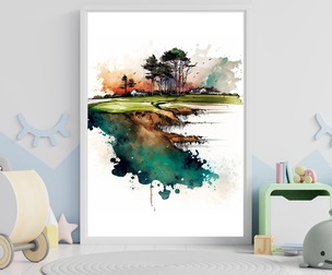 Watercolor Print, Abstract Print, Digital Art