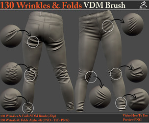 130 Wrinkles & Folds VDM Brush