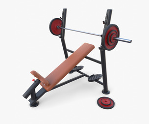 Olympic inclined bench