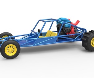 Sand drag Rail buggy Scale 1:25