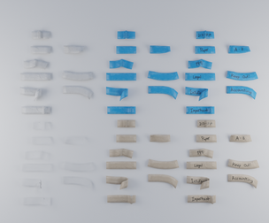Tape Strips Low-poly