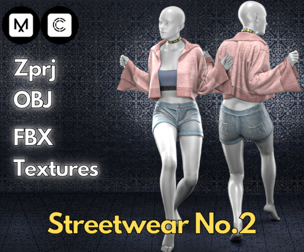Streetwear No.2 : Marvelous Designer + Clo3d