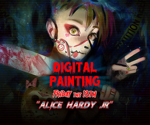 Painting Process - F13th - Alice Hardy Jr
