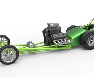 Front engine old school dragster Scale 1:25