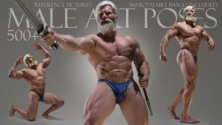 MALE ART POSES 500+ Reference Pictures cover