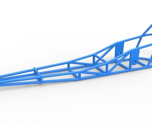 Frame of old school Front engine dragster 1:25