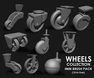 Wheels Collection Imm Brush Pack (10 in one)
