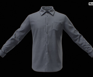 3D Realistic Dress Shirt