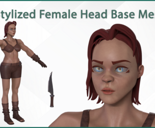 Stylize Female Warrior Basemesh