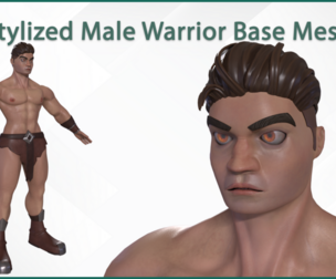 Stylize Male Warrior Basemesh