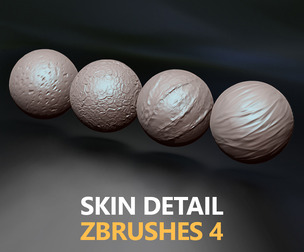 Skin Detail Zbrushes 4