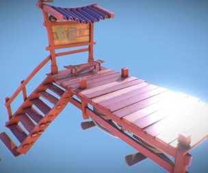 Cartoon - Floating Bus Stop
