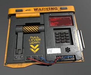 Sci-Fi Warning Control Panel