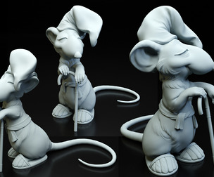 Hatters Dormouse Rat and Key -  Jewelry