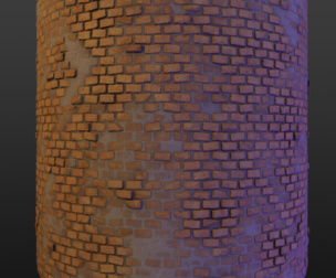 Procedural Stylized Brick Texture