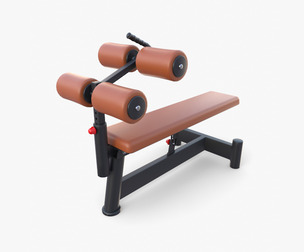Adjustable crunch bench