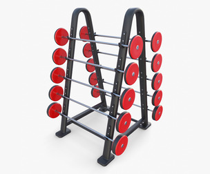 Barbell rack double
