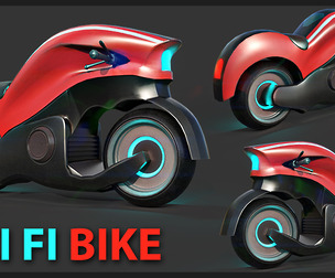 Sci-fi Bike Game Ready 1