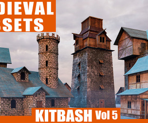 KITBASH: Medieval Assets+4kTextures Vol 5