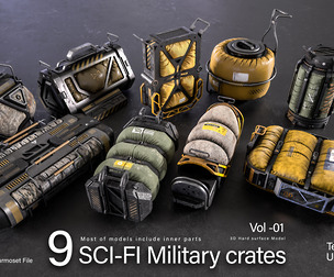 Sci-fi Military Bag & Boxes