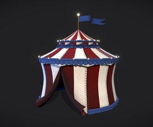 Stylized Circus Tent