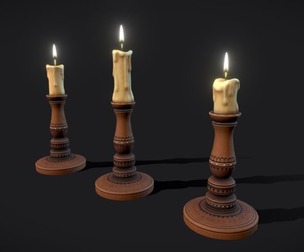 Wooden Candleholders