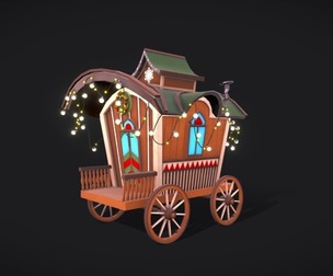 Stylized Christmas Trailer