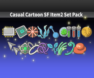 Casual Cartoon SF Item2 Set Pack