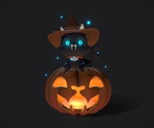 The Halloween cat