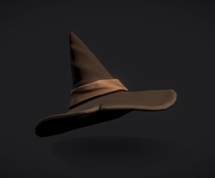 Stylized wizard hat