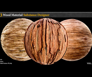 3 Wood Material_Substance Designer_vol.1