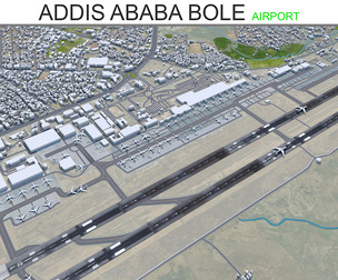 Addis Ababa Bole Airport 3d model