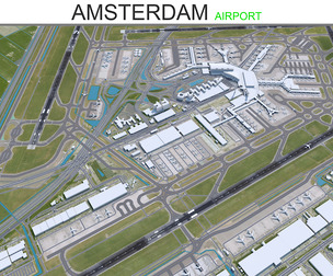 Amsterdam Airport 3d model