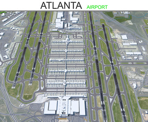 Atlanta airport 3d model