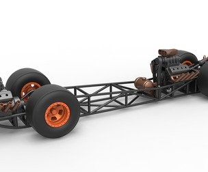 Front engine AWD dragster Scale 1:25