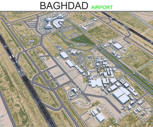 Baghdad Airport 3d model