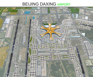 Beijing Daxing Airport 3d model