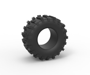 Dirt dragster rear tire 10 Scale 1:25