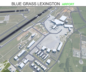 Blue Grass Airport Lexington 3d model