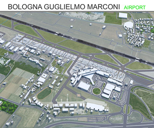 Bologna Guglielmo Marconi Airport 3d model