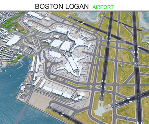 Boston Logan Airport 3d model