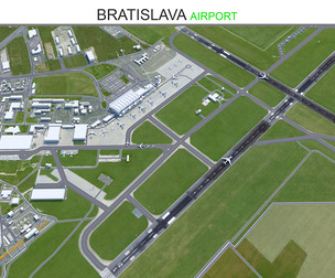 Bratislava Airport  3d model