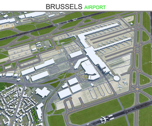 Brussels Airport 3d model