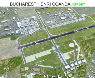 Bucharest Henri Coanda Airport  3d model