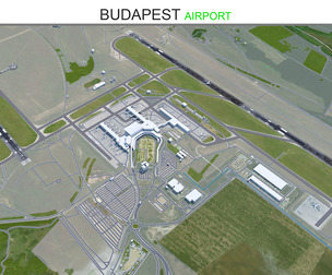 Budapest Airport 3d model